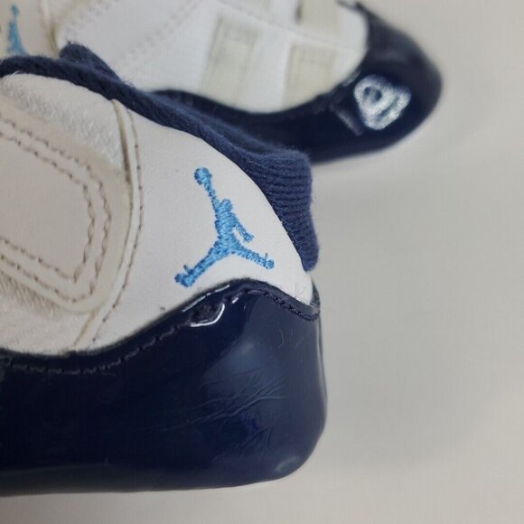 Nike Air Jordan 11 Retro Toddler Sz 2C 378049-100 Blue White - Picture 3 of 8